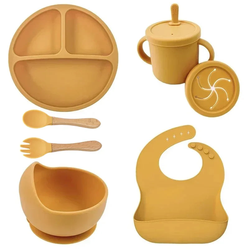 ecoTOT 7-Piece Silicone Meal Set