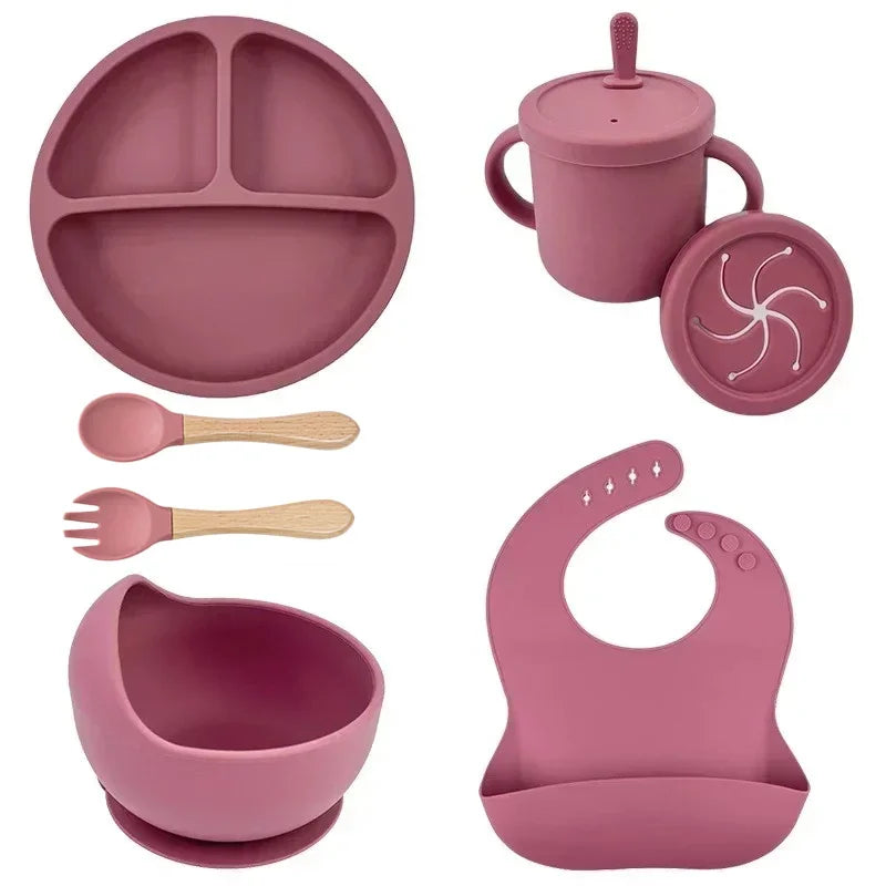 ecoTOT 7-Piece Silicone Meal Set